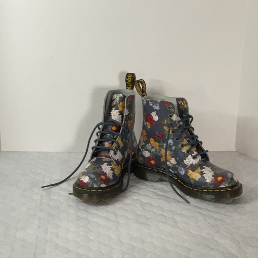 Doc Martens 1460 Pascal Darcy Wanderlust Floral Lace-Up Boots